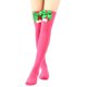 thumbnail image 1 of Calcetines largos hasta la rodilla para mujer, lisos, con lazo navideño y bola, cálidos, para mujer, 1 of 4