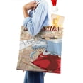 thumbnail image 4 of Inuyasha Bolso de tela con estampado de lienzo para mujer, bolsa de compras reutilizable y estética, con cremallera interior, regalo para mujer, 35 × 40 cm., 4 of 6