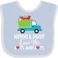thumbnail image 3 of Inktastic Mommy and Daddy Love Me Boys Truck Boys or Girls Baby Bib, 3 of 4