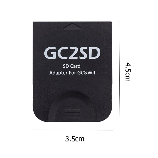 Adaptador de lector de tarjetas para tarjeta SD Plug and Play para consolas de juegos GameCube Wii