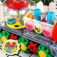 thumbnail image 3 of Electric Transparent Gear Train Toy with Flashing Lights and Music, 360 Rotation Toddler Toys for Kids above 3 Years Old, 3 of 5