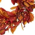 thumbnail image 5 of Northlight Berries with Leaves Artificial Fall Harvest Twig Wreath - 24", 5 of 10