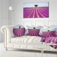thumbnail image 3 of Designart Lavender and Lonely Tree Uphill - Landscape Wall Throw Pillow - 12x20, 3 of 5