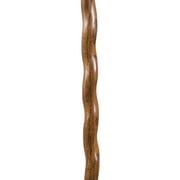 Brazos Twisted Backpacker Brown Oak Wood Walking Stick 58 Inch Height
