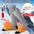 thumbnail image 3 of Heated Socks Rechargeable Electric Heated Socks With Temperature Control 2200mAh Battery-Powered Extra Thick Insulated Heated LZ, 3 of 7
