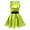 Green, variant on IBTOM CASTLE Women's Shiny Metallic Dress Sexy Sleeveless Mini Skater Dress Holographic Party Rave Dance Clubwear Anime Cosplay Halloween Clothes XS Green