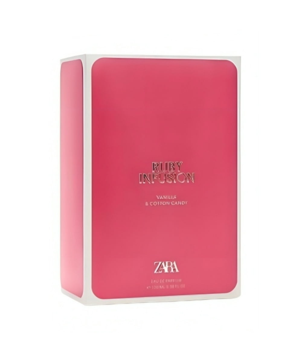 Zara Ruby Infusion Perfume for Women Sweet Vanilla & Cotton Candy Long-Lasting Gourmand Fragrance Scent Eau de Parfum EDP 100ml (3.38 fl. oz)