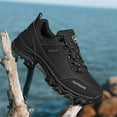 thumbnail image 6 of Men'ssneakers Outdoor Oversized Hiking Boots Low Top Hiking Sneakers Black 41, 6 of 6