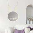 thumbnail image 2 of Nordic Acrylic Decorative Wall Vintage Carved Hanging Mirror Bedroom Mirror Rabbit, 2 of 9