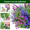 thumbnail image 3 of Artificial Plants Outdoor, 20PCS Artificial Flowers, UV Resistant Fake Flowers, Faux Flowers for Outdoor Planters for Front Porch Pot Decor, 3 of 5