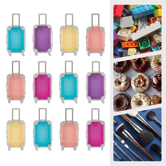 12pcs Mini Suitcase, Simulation Trolley Case, Mini Luggage