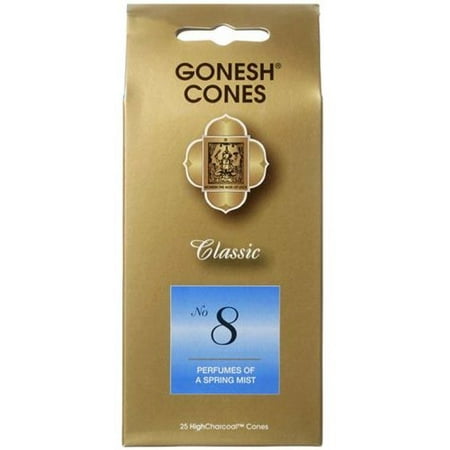 1 X #8 Perfumes of a Spring Mist - Gonesh Incense Cones (25 Cone