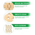 thumbnail image 7 of MERRYHAPY 1 Set Brass Butler Tray with Folding Hinge, Golden Metal, Strong Resistant Serving Tray, 7 of 7