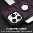 thumbnail image 5 of Allytech Business Case for iPhone 13 Pro, Premium Vegan PU Leather Luxury Elegant Slim Fit Shell, Logo Hollow View Shockproof Non-Slip Protective Cover for iPhone 13 Pro - Purple, 5 of 6