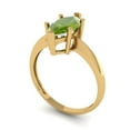 thumbnail image 2 of 1.5 ct Marquise Cut Natural Peridot Solitaire Engagement Ring for Women in 18K Yellow Gold, 2 of 5