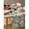 thumbnail image 6 of Ldtrchee Spring Floral Table Runner 72 Inches, Sage Green Summer Flowers Watercolor Bed Runner Dresser Scarves Tabletop for Indoor Outdoor Parties/Ceremony/Banquet, 16" x 72", 6 of 8