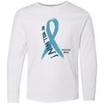 thumbnail image 3 of Inktastic We Will Win Against Prostate Cancer Ribbon Long Sleeve Youth T-Shirt, 3 of 5