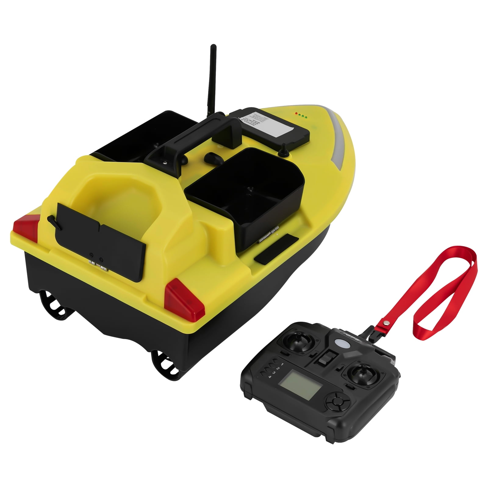1640.42ft GPS Fishing Bait Boat, Dual Motors, 5200mAh Battery, Automatic Return, Waterproof, 4.41lbs Bait Capacity for Hassle-free Fishing Trips