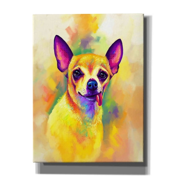 Epic Graffiti 'Pop Art Chihuahua' by Furbaby Affiliates, Canvas Wall Art, 12"x16"
