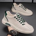 thumbnail image 4 of New Men'S Breathable White Sneakers , Suitable for Sports And Casual Wear, Trendy And Versatile with Thick Soles, 4 of 7