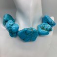 thumbnail image 4 of Turquoise Howlite Large Nugget Bead 16" Strand | 50x42 to 33x22mm | 10 Beads |, 4 of 9