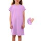 thumbnail image 2 of Vestido de Primavera de Niña Vestidos Sueltos Casuales con Bolsillos para 5-14 Años Vestido de Verano de Manga Corta Estirable Suave Y Cómodo para las Vacaciones Escolares, 2 of 9