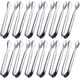 thumbnail image 2 of Paquete de 12 mini pinzas pinzas para azúcar pinzas para hielo pinzas pequeñas de acero inoxidable para servir oso de fresa Hogar, 2 of 5