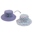 thumbnail image 1 of FlapJackKids - Kids Reversible Mixed Sun Hat - Caterpillar - L (4-6Y+), 1 of 4