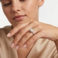 thumbnail image 3 of Rosec Jewels IGI Certified Lab Grown Diamond Solitaire Engagement Ring - 0.9 Carat - E-VS1 Quality Diamond Ring with Jewelry Box, 925 Sterling Silver, US 4.00, 3 of 7