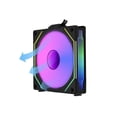 thumbnail image 1 of LIAN LI UNI FAN SL INFINITY 120 RVB Noir VERSION Lame Inversée ---UF-RSLIN120-1B (Aucune Manette Incluse), 1 of 5