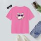 thumbnail image 4 of Camiseta con estampado de gato de dibujos animados para mujer, camiseta con cuello redondo para senderismo, desplazamientos y acampadas S Yuyangstore Camiseta para mujer, 4 of 8