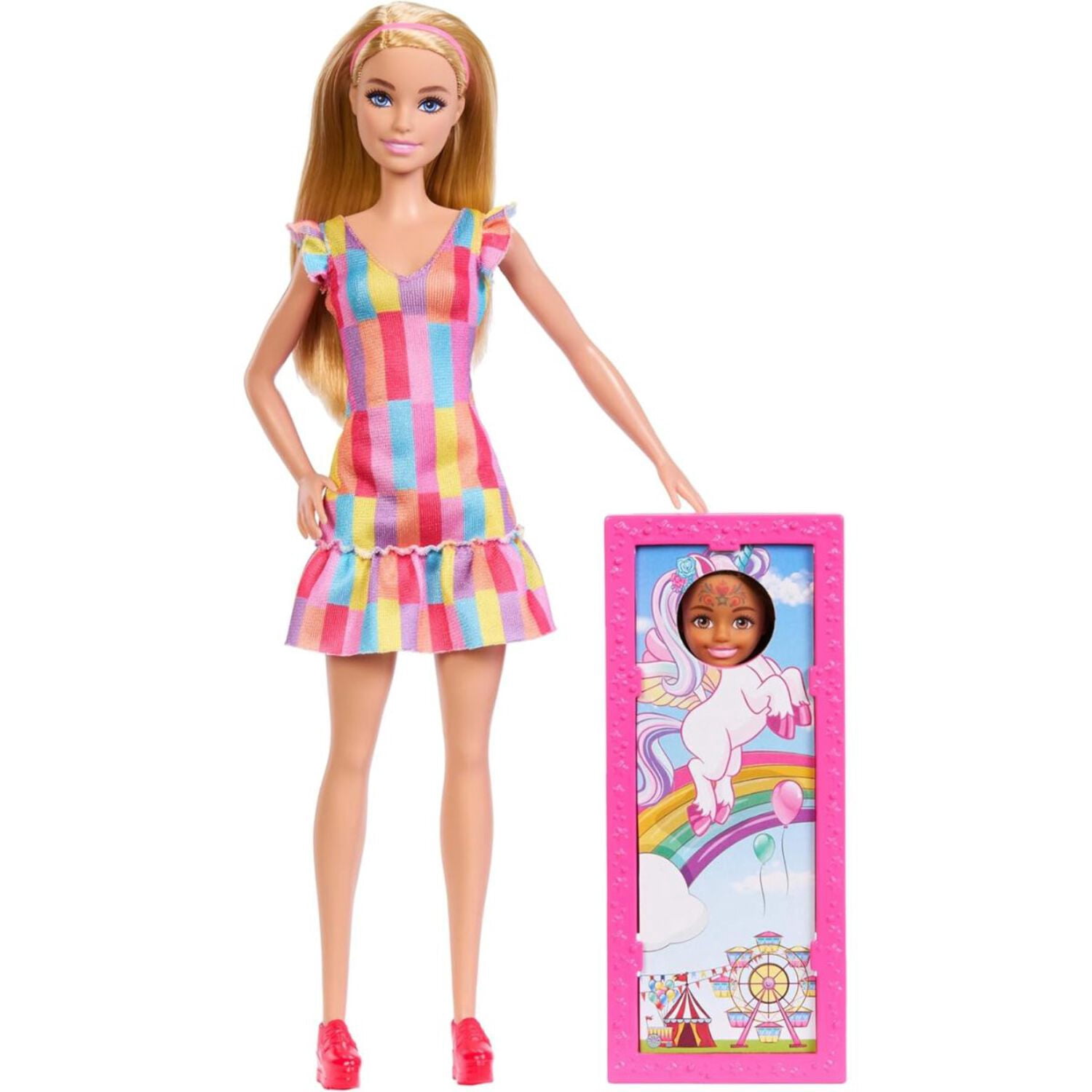 Barbie Day at the Fair Carnival Color Change Face Paint Playset, Featuring 2 Dolls Barbie  Chelsea