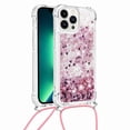 thumbnail image 1 of Funda FOXDOCK para iPhone 13 Pro Max con Cuerda Ajustable, Brillo Líquido, Protección Antigolpes y Lente – Ideal para Regalo, 1 of 6