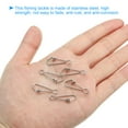 thumbnail image 4 of Unique Bargains 92Lbs Stainless Steel Fishing Snaps Swivels Clips Quick Change White 50 Pack, 4 of 6