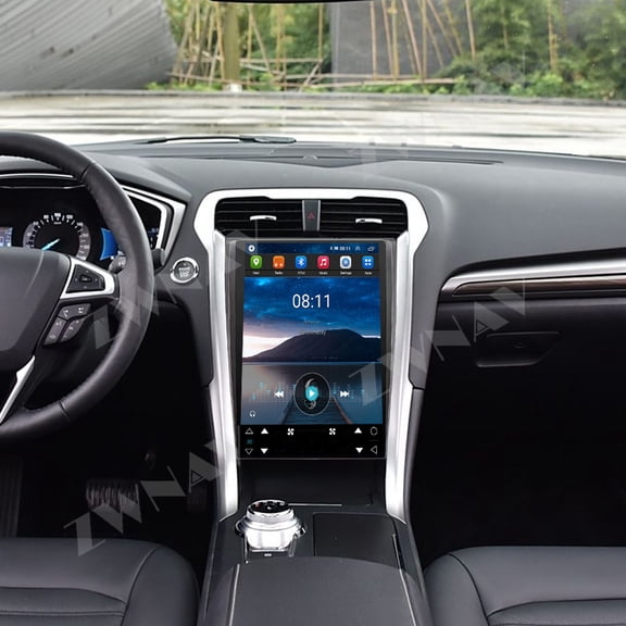 Tesla style Car Radio for Ford Mondeo 2013-2018 Stereo Replacment Android 13 with Wireless CarPlay & Android Auto 13.8 inch Touch Screen GPS Navigation WiFi GPS /Bluetooth5.0 DSP FM AM Radio