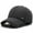 grey, variant on Middle-aged and elderly winter hat men's wind-proof cap cold-proof baseball cap velvet padded cap ear protection warm cotton cap-blue