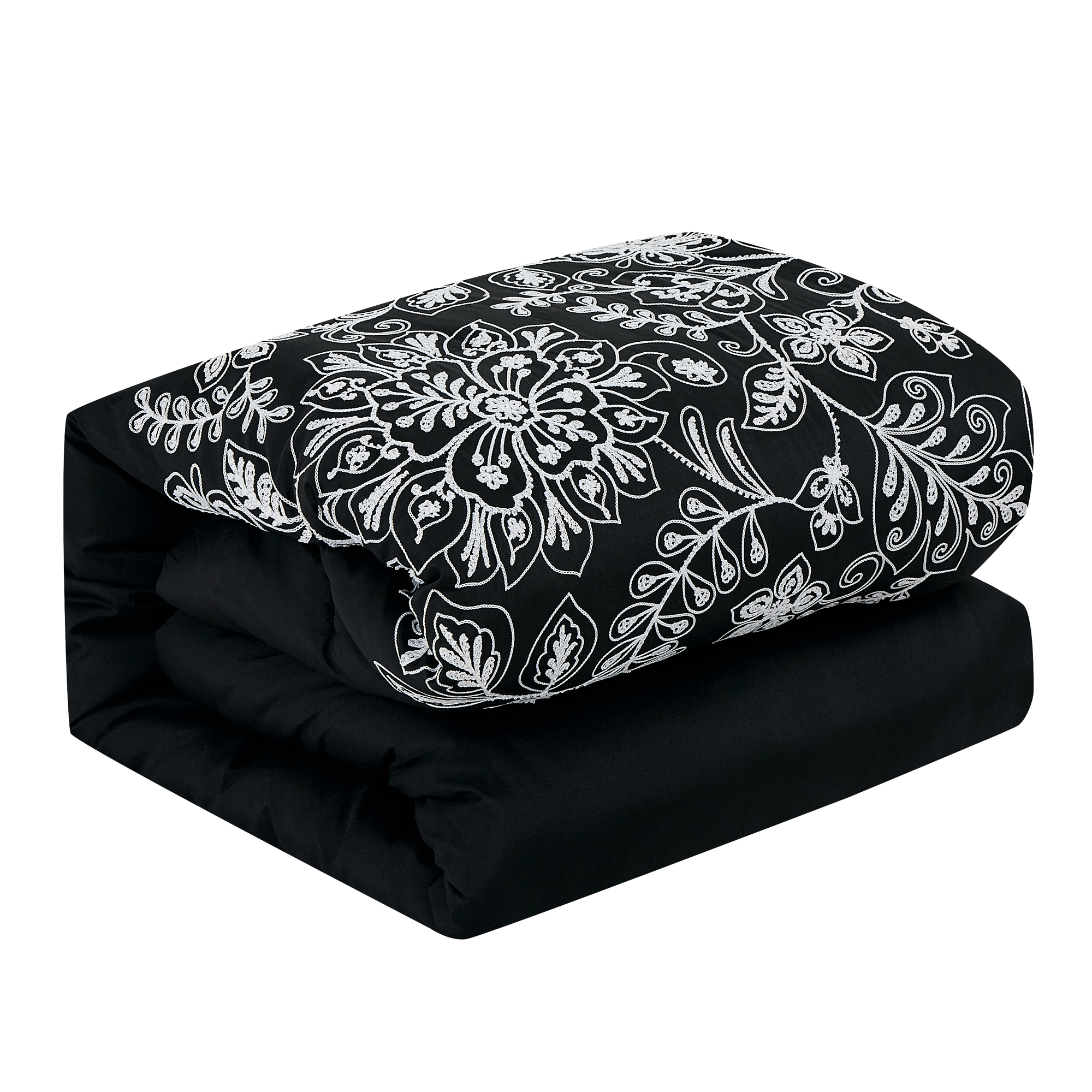 EvJk 7-Piece Luxury Comforter Set, Couture-Level Embroidery, Queen