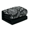 thumbnail image 4 of EvJk Luxury 7-Piece Comforter Set – Classic Black and White Floral Design, King, 4 of 6