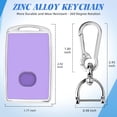 thumbnail image 6 of Key Fob Cover Compatible with Mazda 3 6 CX-5 CX-9 CX-30 CX-50 CX-70 2019-2025 Keychain Case Holder Protector,Silver/Purple, 6 of 6