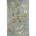 thumbnail image 6 of SAFAVIEH Soho Mable Floral Wool Area Rug, Light Blue, 8' x 8' Square, 6 of 10