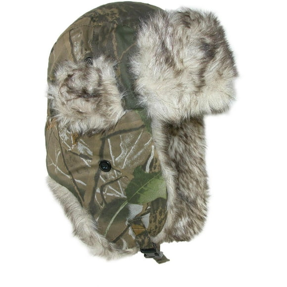 CTM® Camo Winter Aviator Hat with Ear Flaps (Men's)