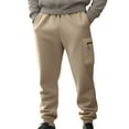 thumbnail image 6 of sususu Sweatpants Mens,Men's Heavyweight Knitted Casual Winter Work Sweatpants Comfortable Relaxed Fit Trousers for Outdoor Daily Use,Khaki,S, 6 of 7