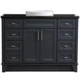 thumbnail image 3 of Bellaterra Home 400700-49S-DG-BGRD 49 in. Single Round Sink Vanity with Galaxy Granite Top, Dark Gray & Black, 3 of 15