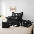 thumbnail image 5 of Feelyou Gothic Bat Skeleton 7pcs Bedding Set, Boho Butterfly Kangaroo Skull Sheet Set, 5 of 7