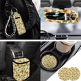 thumbnail image 3 of Yuyamidu Yellow Sunflowers 13 PCS Car Accessories Sets with Car Seat Covers Steering Wheel Cover Seatbelt Pads Trash Bin Auto Rear View Mirror Covers Coasters Butterfly Keychain for SUV Sedan, 3 of 7