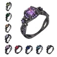 thumbnail image 3 of Sonducket Anillo de cobre de moda para mujer y niña, decoración personalizada, anillos de joyería, accesorio decorativo para boda, fiesta de compromiso Ropa, zapatos y accesorios Miscelánea Verde Sonducket AP014450-06, 3 of 6