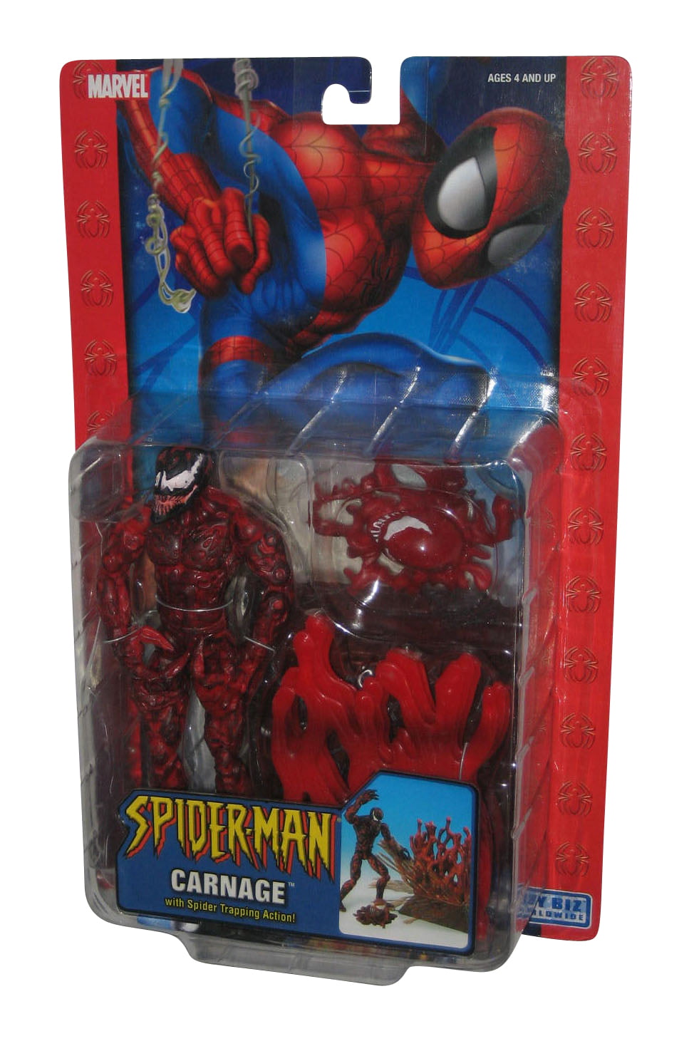 Details about   Carnage With Spider Trapping Acini Toy Biz 
