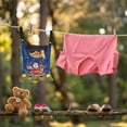 thumbnail image 3 of ZIATUBLE Christmas Santa Claus Clothespin Bag and Pins Deer Clothespin Holder for Clothesline Machine Washable Clothespin Bag Hanging Storage Organizer for Home Outdoor Supply, 3 of 7
