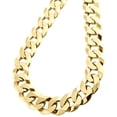 thumbnail image 3 of 10K Yellow Gold 16mm Solid Plain Cuban Curb Link Chain Mens Necklace 30 Inch, 3 of 7