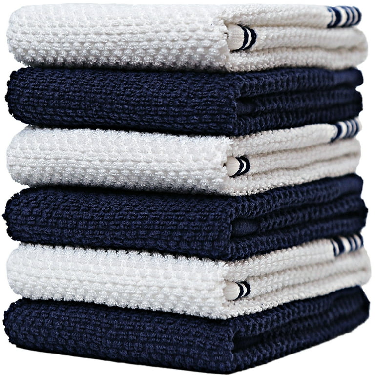 Urban Villa Kitchen Towels Blue Multi Dobby stripes Premium